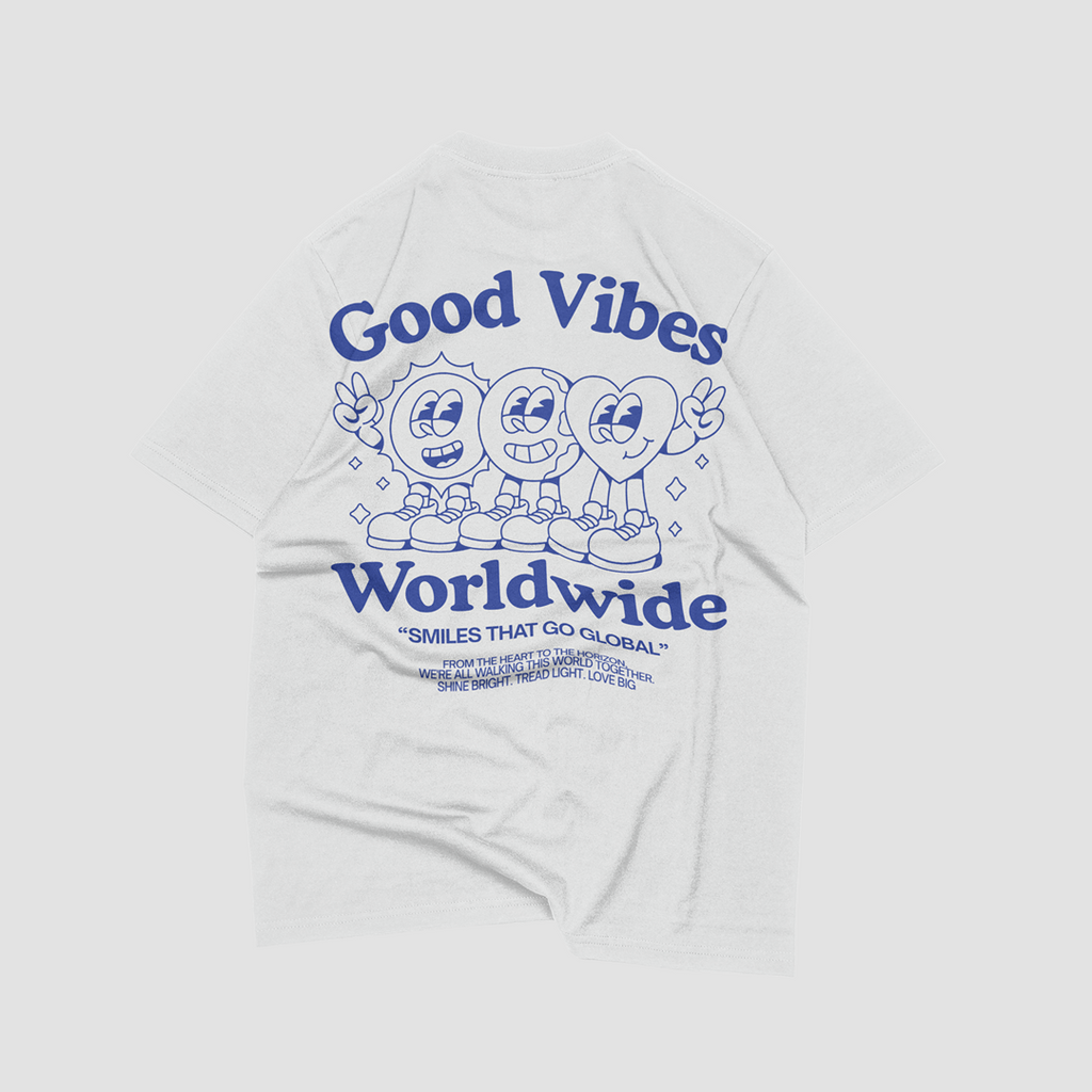 Good Vibes World Wide / gris perla